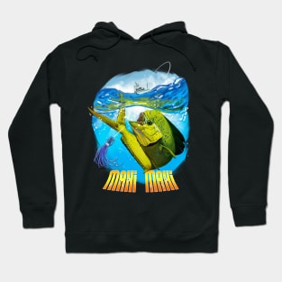 Mahi Mahi Fisherman Fishing Gift USA Fisherman Christmas Gift Hoodie